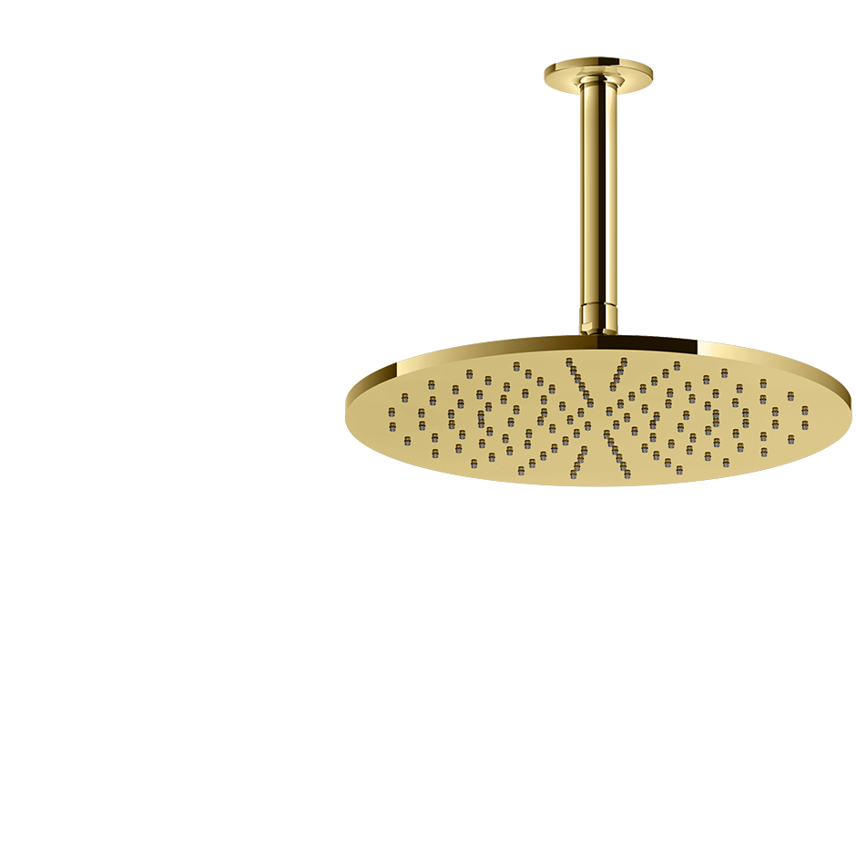 Верхний душ Ø300 потолочный монтаж тропический ливень INCISO 246 Gold PVD GESSI